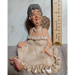 Guardian Grannies Alberta Jo Angel Figurine Humorous Elderly Teacher